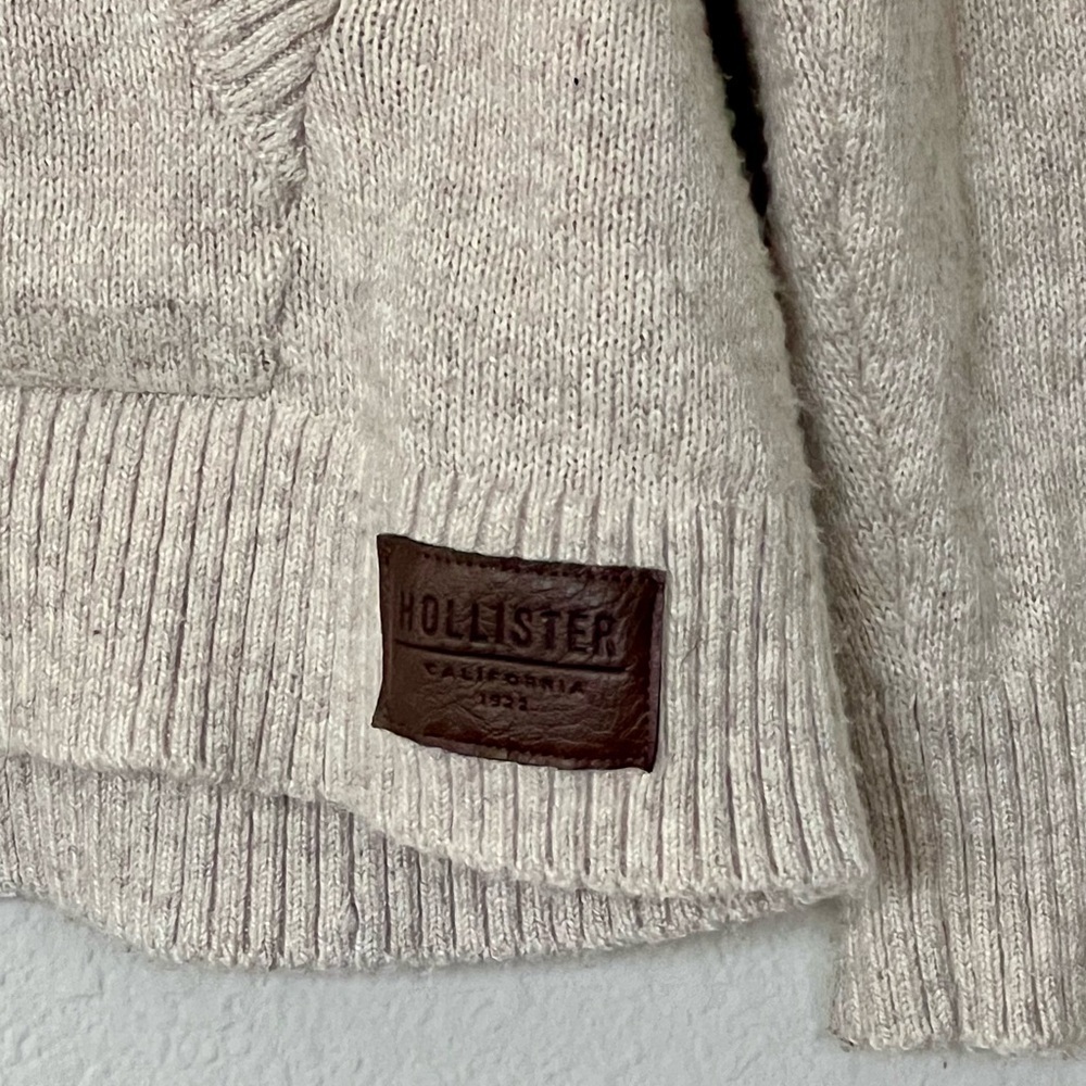 Y2K Vintage Hollister Abercrombie Sweater Hoodie- Men's Size Large - Picture 4 of 7